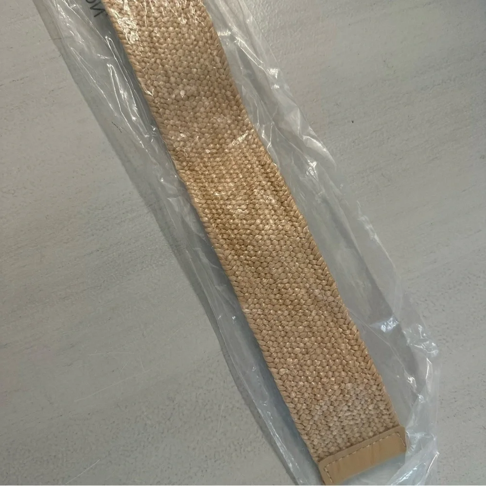 Style & Co. Women’s Natural Braided Adjustable Belt Size L/XL NWT